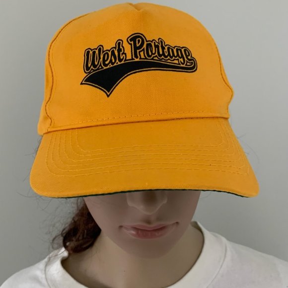 Vintage 90s West Potomac Logo Strapback Baseball Cap Dad Hat San Sun Spo… - Picture 8 of 10